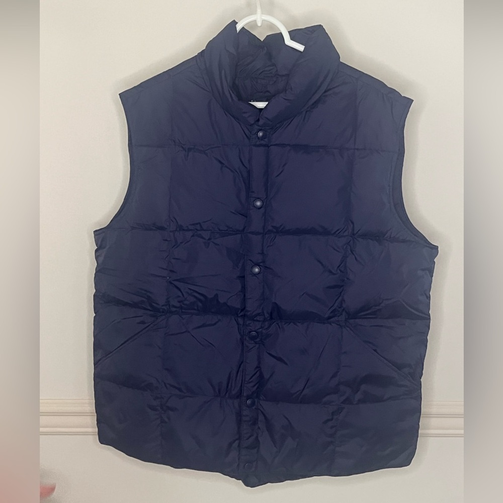 Lands' End Men's Dark Blue Puffer Vest